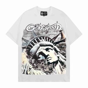 Godspeed Statue of Liberty Graphic Tee - White